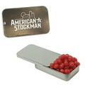 Silver Slider Tin w/ Cinnamon Red Hots